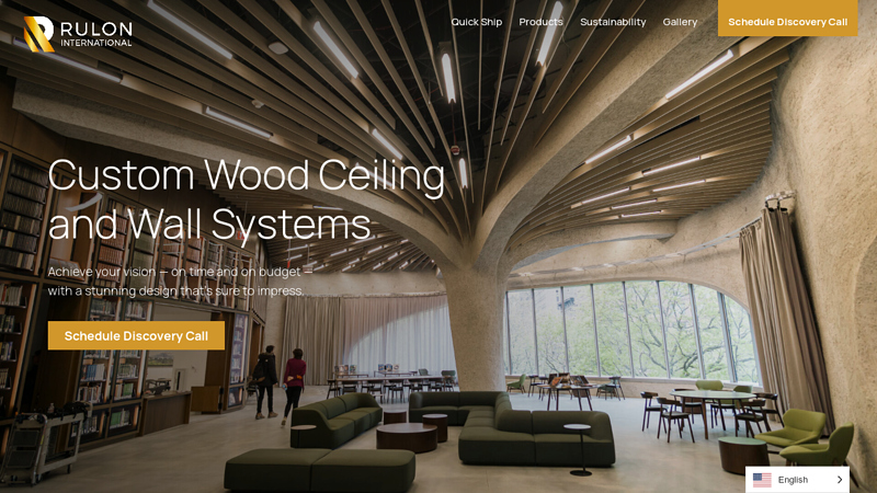 Wood Ceilings, Acoustical Wall Systems & More C Rulon International