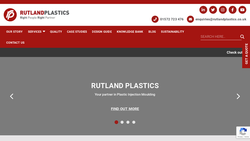 Rutland Plastics - Award-winning UK Injection Moulding Company