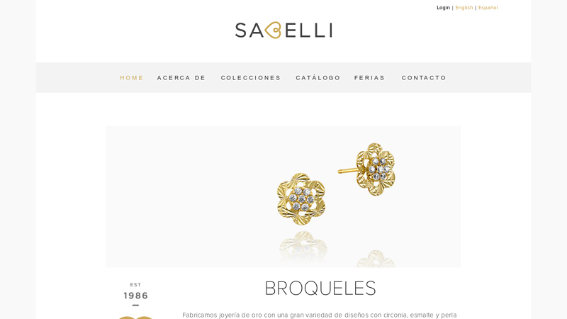 Broqueles de Oro Sabelli