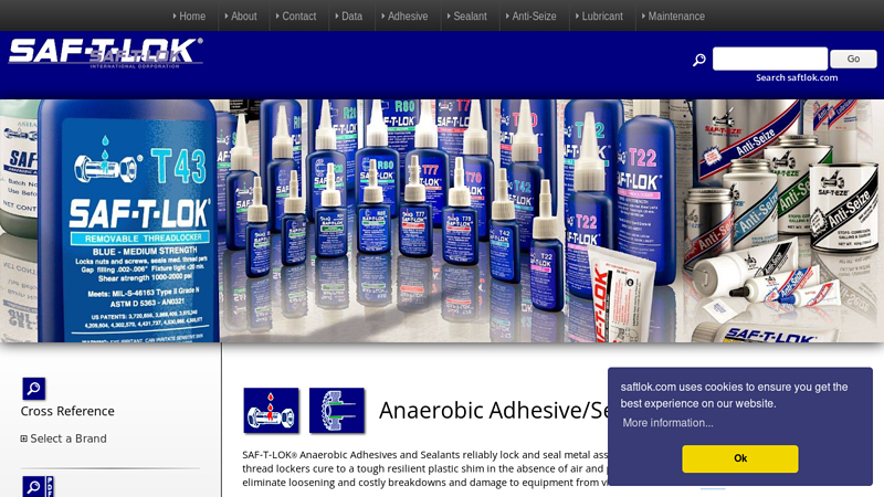 SAF-T-LOK Adhesives, Sealants, Anti-Seize and Lubricants