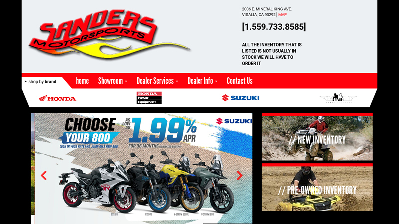 Visalia, California, Honda, Suzuki, ATV, motorcycle, scooter, power equipment,Honda Generators dealer, new, used, pre-owned, service