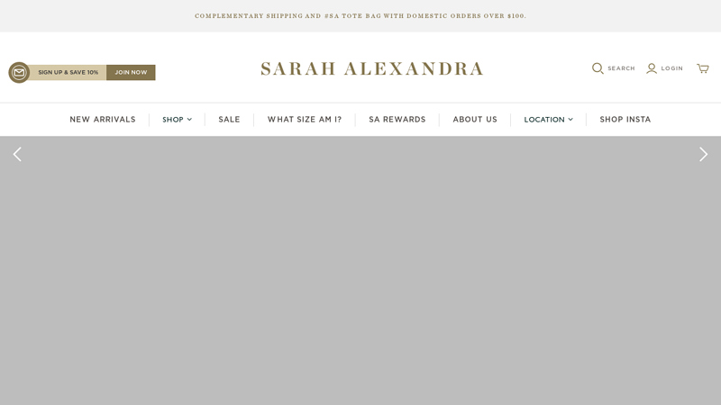 Luxury Womens Designer Tops by Sarah Alexandra