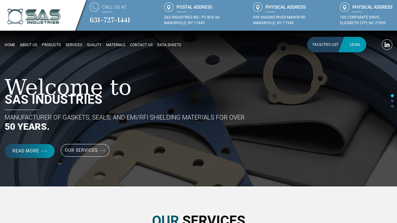 Gasket & Seal Manufacturer | SAS Industries Inc.