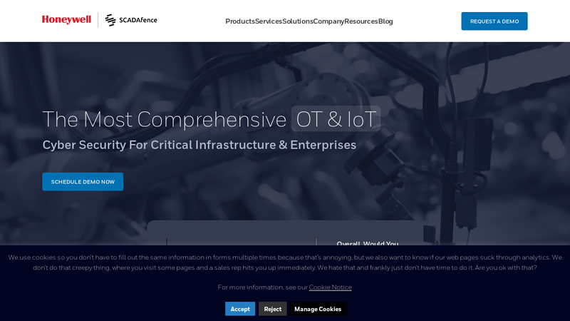 OT Network Security of Industrial OT & IoT Networks | SCADAfence