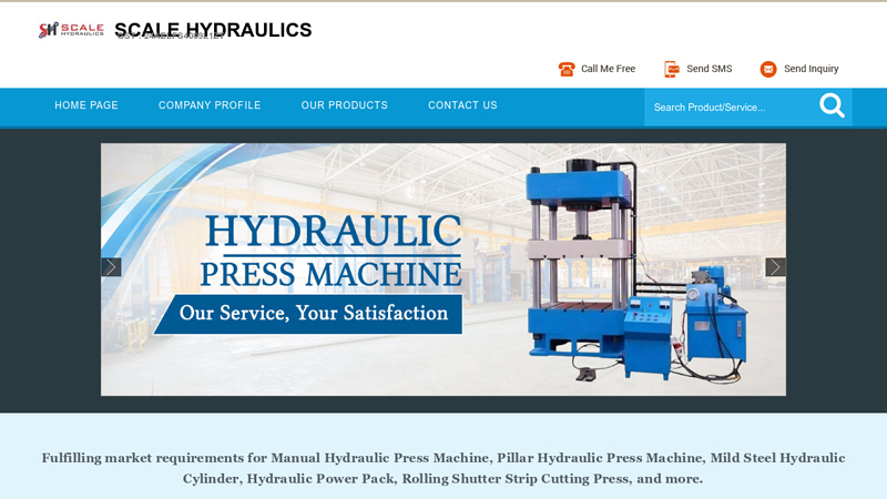 Hydraulic Press Cylinder Manufacturer, Hydraulic Fitting Supplier in Ahmedabad