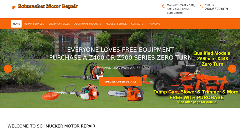 Zero-Turn Mowers | Snow Blowers - Fort Wayne - Schmucker Motor Repair