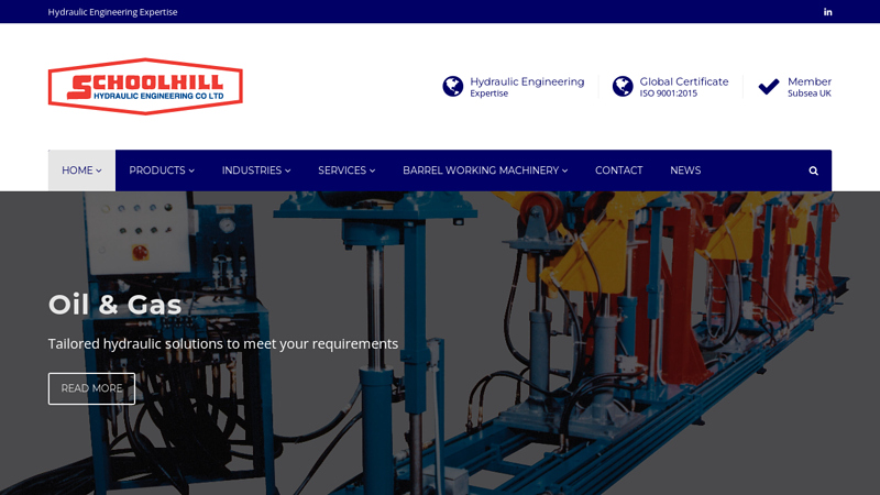 Home Page - Schoolhill Hydraulic Engineering Aberden Based