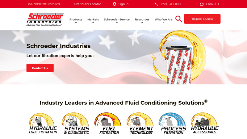 Schroeder Industries - A Leader in Hydraulic Filtration