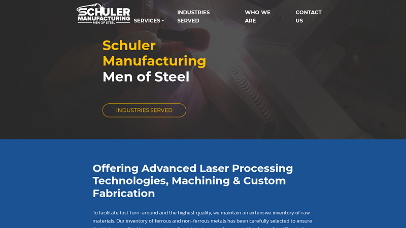 Schuler Manufacturing | Metal Cutting, Forming & Finishing