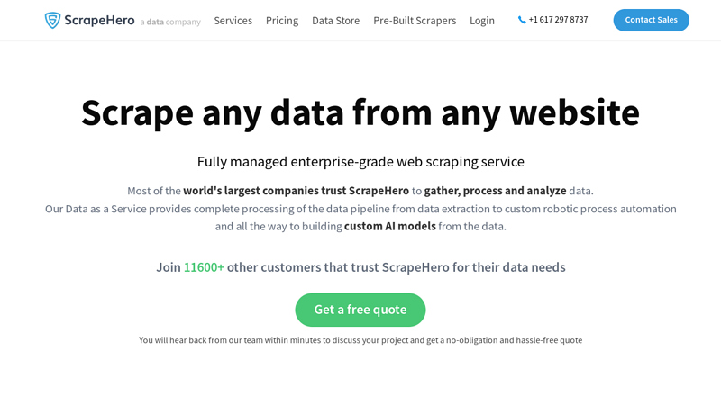 Web Scraping Services based in the USA | ScrapeHero