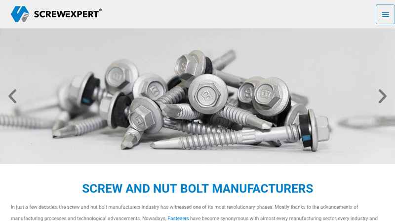 Self Drilling Screws Manufacturer in India - Screw Expert