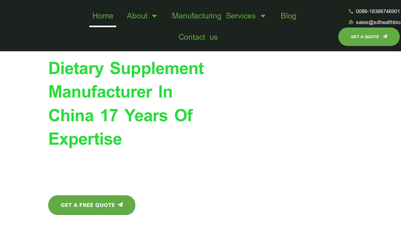 Image of Dietary Supplement Manufacturer In China 17 Years of Expertise