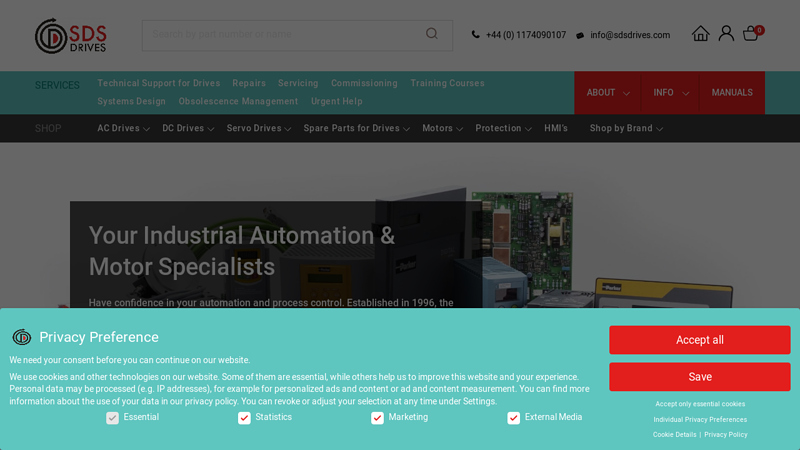 Industrial Automation Engineering & Drive Specialists | SDS Drives