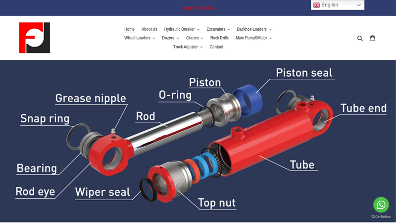 Hydraulic seals and seal kits for breakers,excavators,backhoe loaders C fujis-seal