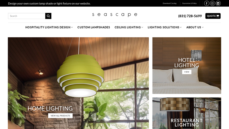 Seascape Lamps & Light Fixtures: The Hospitality Lighting Pros