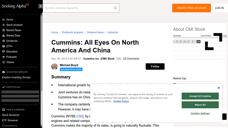 Image of Cummins: All Eyes On North America And China (NYSE:CMI)