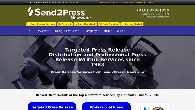 Targeted Press Release Distribution and Newswire Services since 1983 | Send2Press Newswire