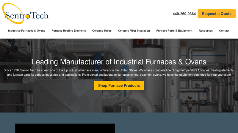 Industrial Furnaces Company | Buy High Temperature Laboratory Furnaces Online - SentroTech