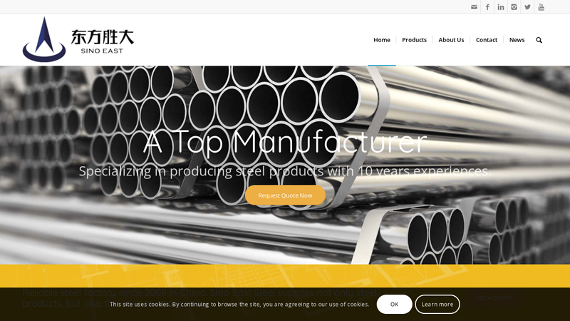 Steel Pipes & Tubing Manufacturers and Suppliers in China | Sino East