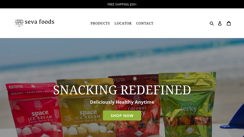 Seva Foods Organic Plant Based Snacks & Treats