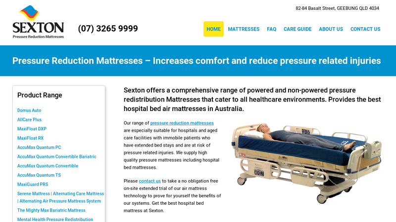 Hospital Bed Air Mattresses for Sale | Pressure Redistribution Mattresses Manufacturers & Suppliers Australia