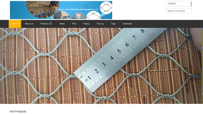 Stainless Steel Cable Mesh - Anping sunflower wire mesh making co.,ltd