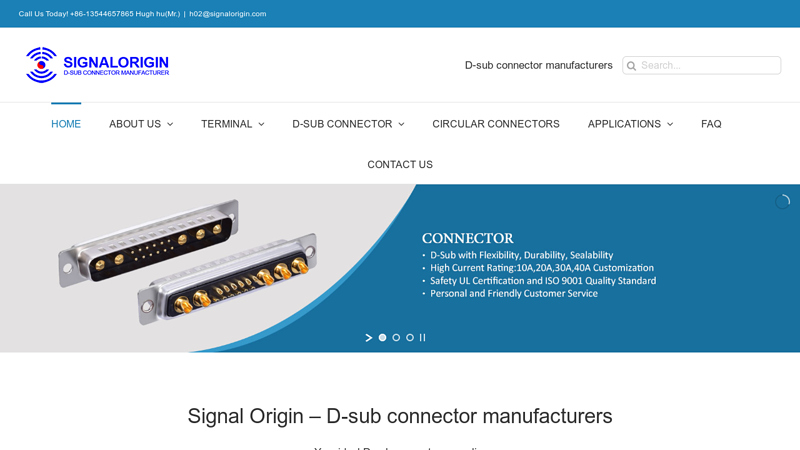 D-sub connector manufacturers | d-sub coaxial connector | high current connectors