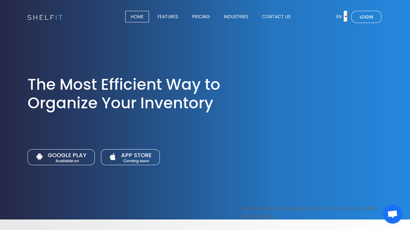 Shelfit - Efficient Way to Organize Your Inventory