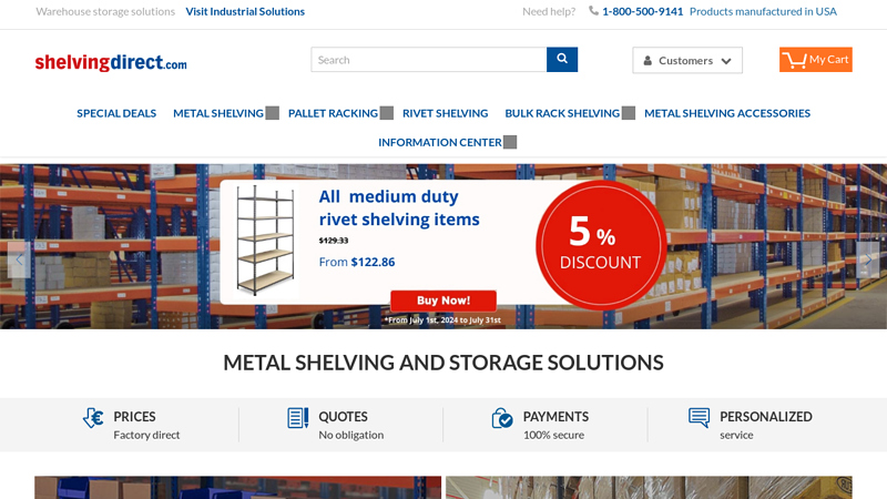 Metal Shelving and Storage Solutions - Shelving Direct