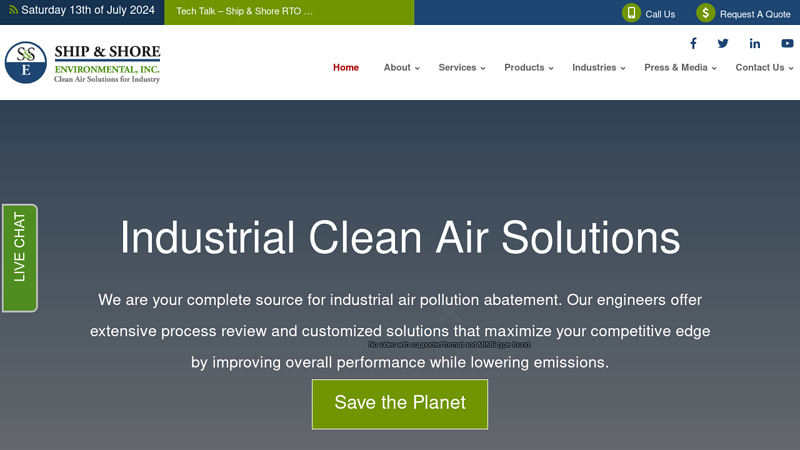 Industrial Air Pollution Control | Thermal Oxidizer Manufacturer USA