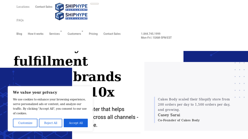 SHIPHYPE: 3PL | Fulfillment Center for eCommerce Brands