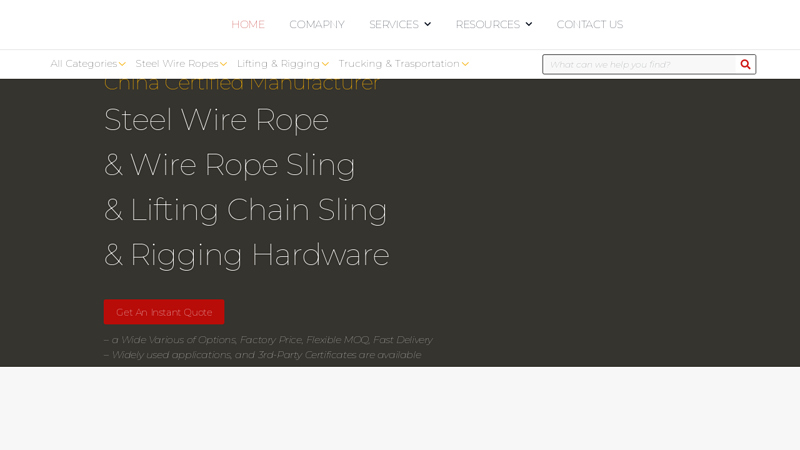 China Wire Rope Manufacturer | Wire Rope Sling Supplier | Rigging Hardware - SICHwirerope