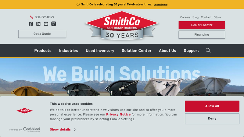 Side Dump Trailers | SmithCo