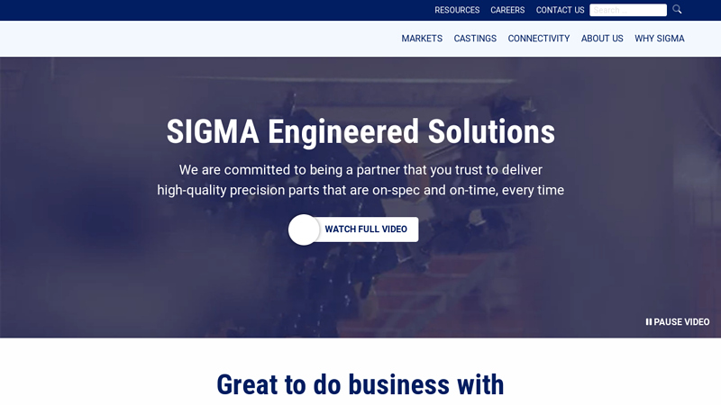 Sigma Engineered Solutions | Sigma Electric | Diverse Connection Needs; Sigma Engineered Solutions | Home