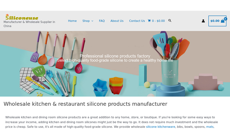 Wholesale kitchen & restaurant silicone products manufacturer | Siliconeuse