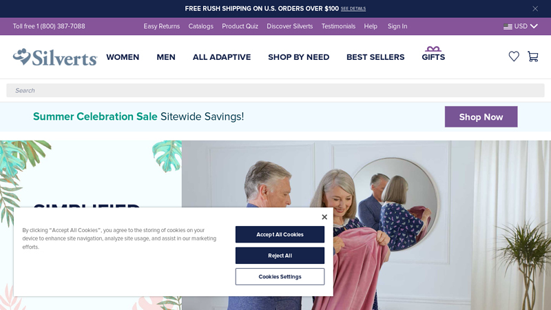 Adaptive Clothing for Seniors, Elderly & Disabled - Silverts