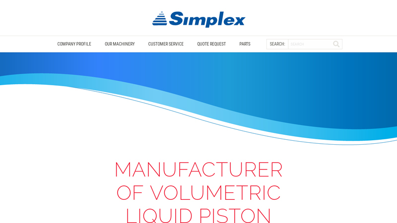 Simplex Filler - Manufacturer of Volumetric Liquid Piston Fillers