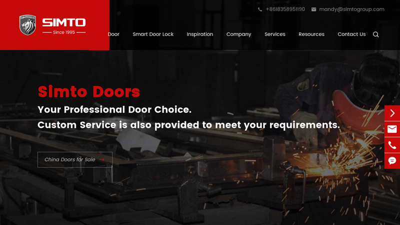 Image of China Door Company, Door Exporter/Factory/Manufacturer in China | Simto ...