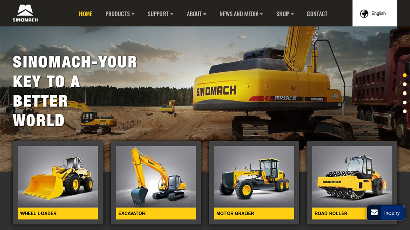 SINOMACH Company | Wheel Loader, Road Roller | Construction Equipment