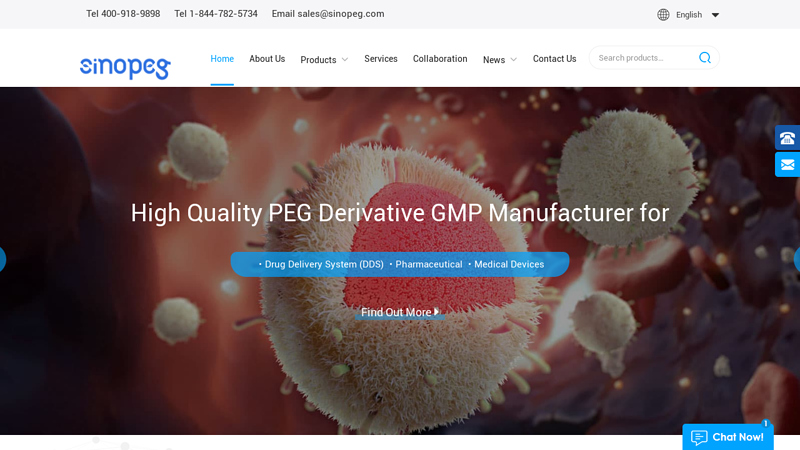 Reactive PEGs,Block Copolymers,Fatty Acid Chain For Anti-diabetic Drug | SINOPEG