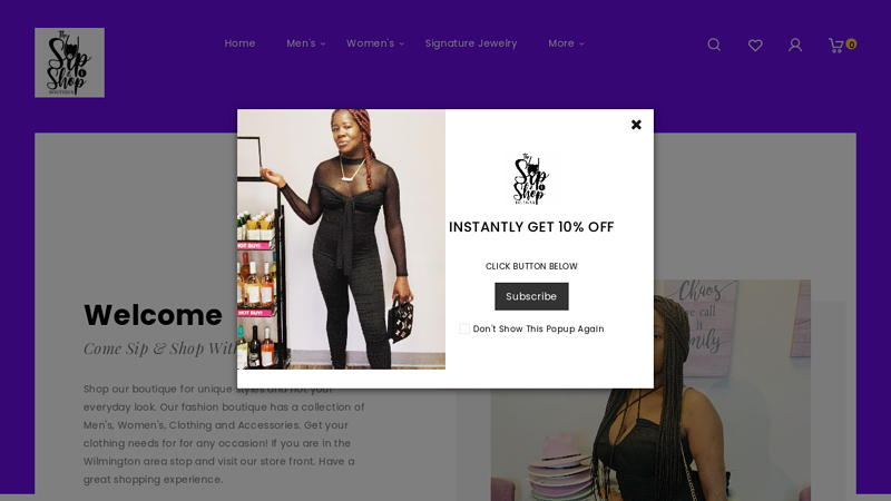 The Sip and Shop Boutique | Trendy Online Fashion for Men and Women C The Sip & Shop Boutique