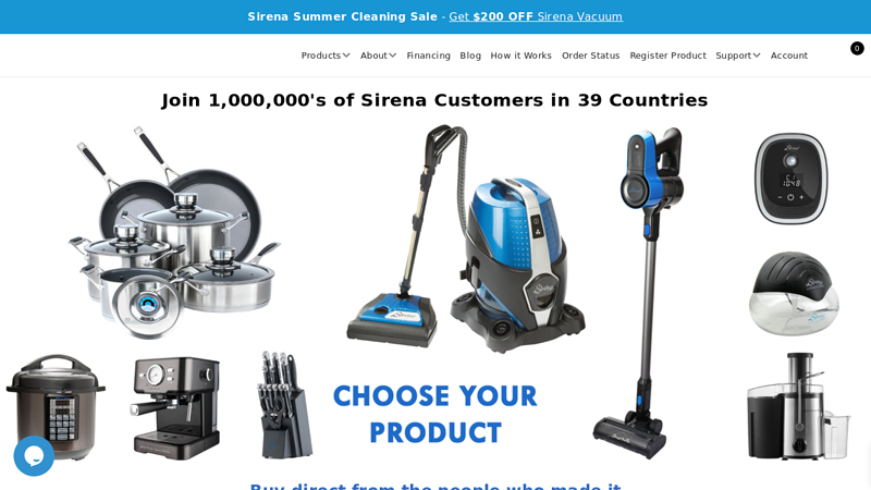 Vacuum Cleaner Manufacturer | Online Shop | Sirena?