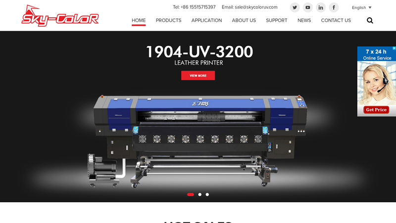 SkyColor UV Flatbed Printer,UV RTR Printer,Epson 4720 UV Printer -SkyColor UV Printer factory