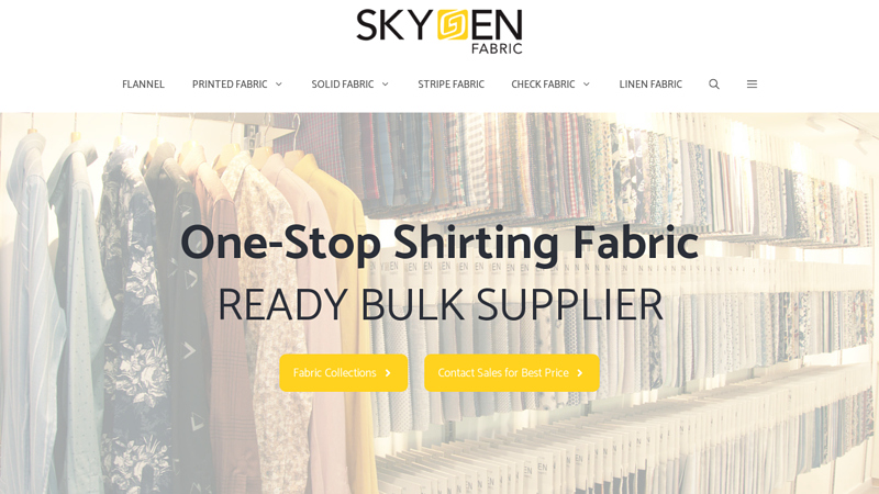 Skygen Fabric | Cotton Linen Shirt Fabric | Wholesale Supplier & Exporter