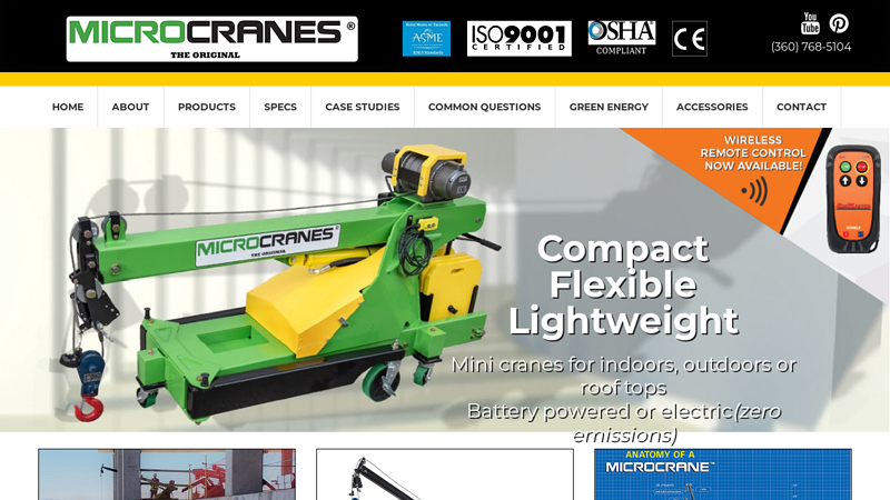 Microcranes? Mini Cranes, Portable Crane, Small Cranes, Mobile Floor Crane Material Lift Hoist Robot Picker