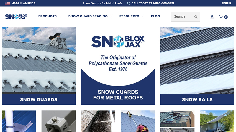 Snow Guards | Snow Retention Products | SnoBlox-Snojax