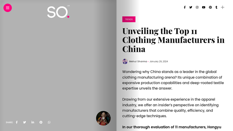 Image of Unveiling the Top 11 Clothing Manufacturers in China