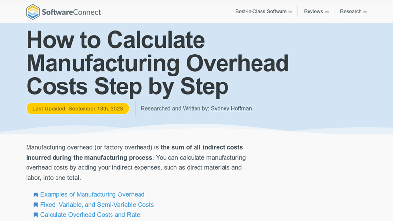 Image of How to Calculate Manufacturing Overhead Costs Step by Step