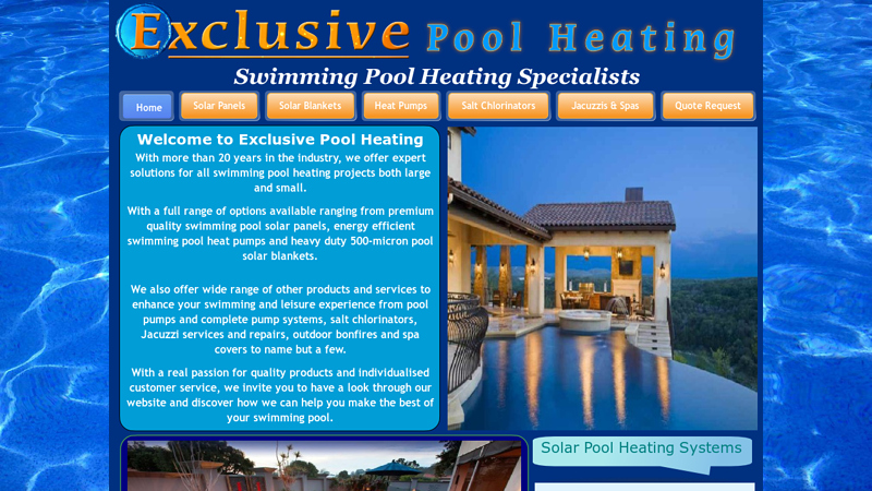 Exclusive Pool Heating