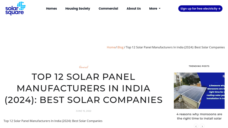 Image of Top 12 Solar Panel Manufacturers In India (2024): Best Solar Companies